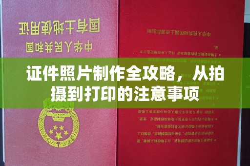 麻豆证件照片制作全攻略，从拍摄到打印的注意事项