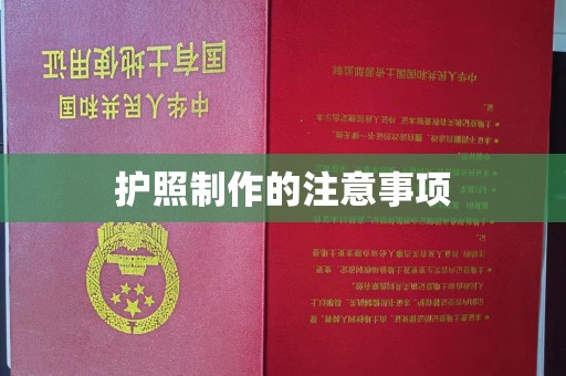 麻豆护照制作的注意事项