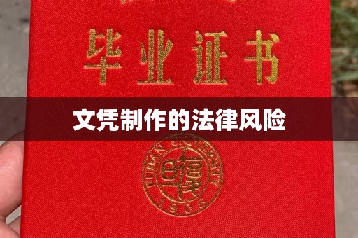 麻豆文凭制作的法律风险