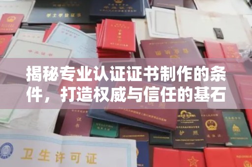 麻豆揭秘专业认证证书制作的条件，打造权威与信任的基石