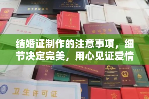 麻豆结婚证制作的注意事项，细节决定完美，用心见证爱情